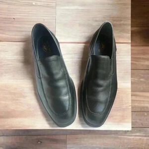 Neil M Leather Oxford Slip on Loafers Dress Shoes Mens Size 10 B Black